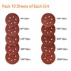 SPTA 100pcs 150mm Sanding Discs Pads, Hook and Loop 40#