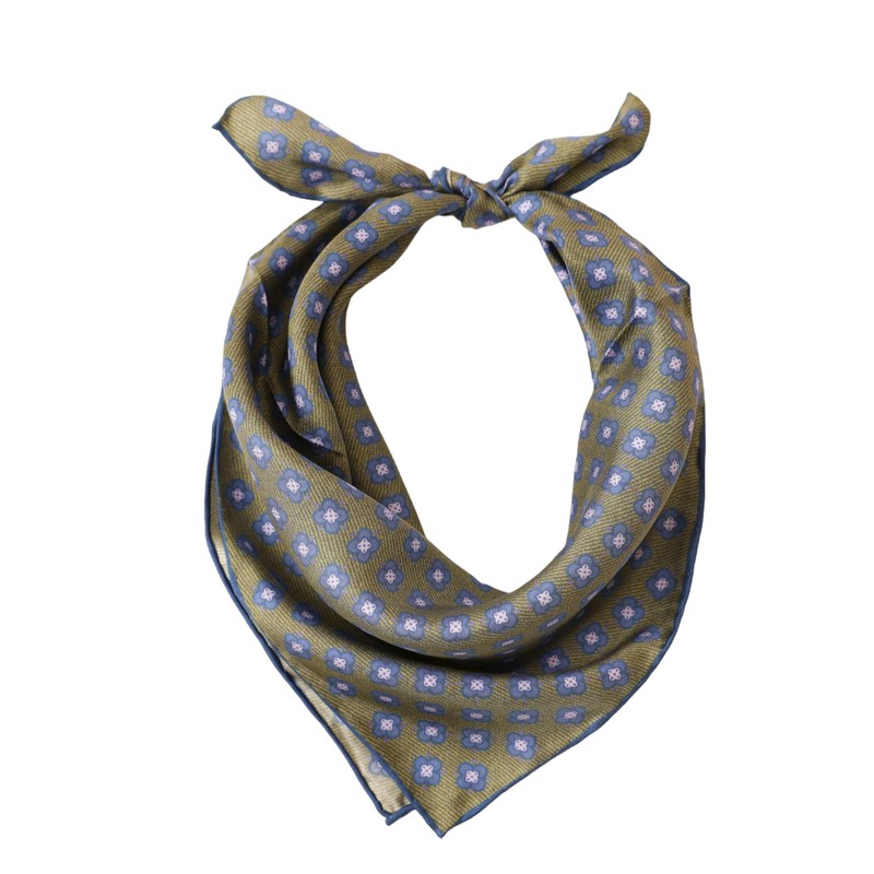 Prettystern Unisex Hand-Rolled Silk Neckerchief Silk Neckerchief for Men and