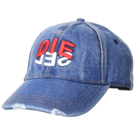Diesel A010760SAZV Men's Cap, Denim Embroidery, indigo blue