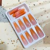 24Pcs Full Cover Reusable False Nails Kits, Medium Length Press
