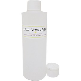 TCEShop Butt Naked For Women Scented Body Oil Fragrance [Flip Cap - Clear - 8 oz.] - ID#24116