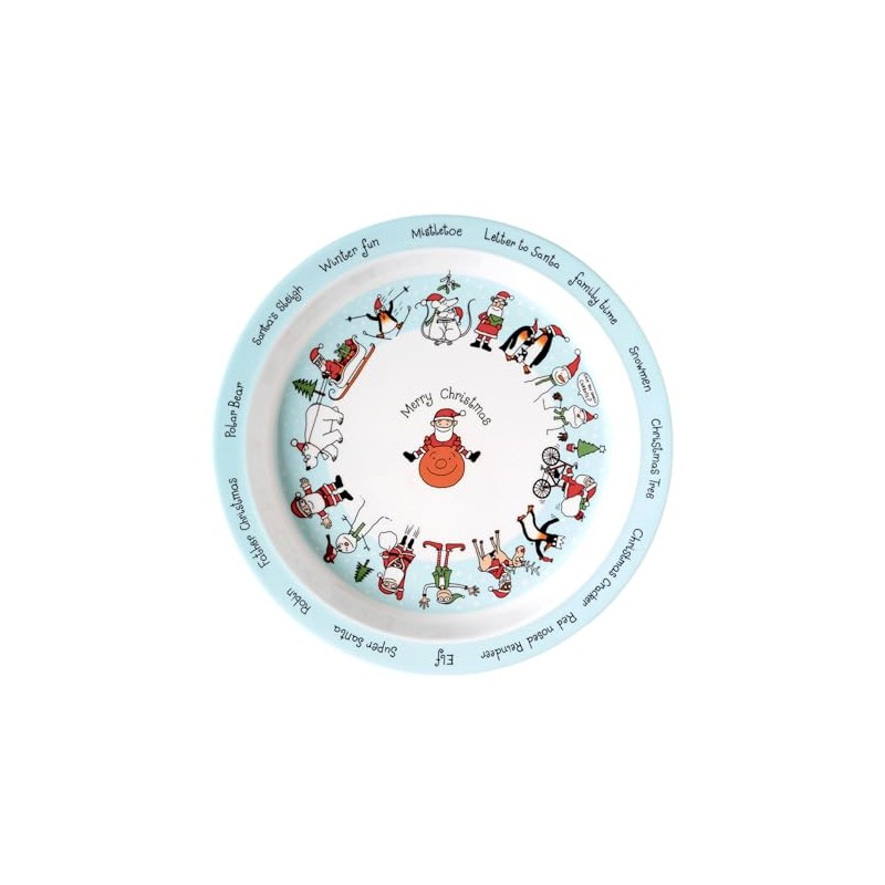 Tyrrell Katz Kids Secret Garden Printed Plate in Pink Melamine