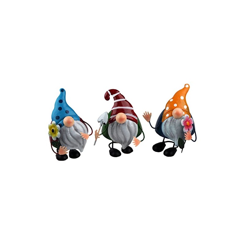HlpiAMok Yasirona BWG Wobble Head Metal Novelty Garden Gonk Gnome