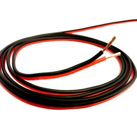 100' feet True 18 Gauge AWG CCA Speaker Wire Red/Black Car Home Audio