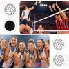 20 Pcs Volleyball Mini Detangler Brush with Mirror, Folding Hairbrush