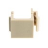 Keystone Insert, Beige/Ivory, Blank Insert Module for Wall Plate, Beige