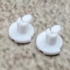 ULEIVA Replacement Screw White 2 Pieces Locking Screw Compatible with