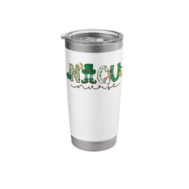 Neonatal NICU Nurse St Pattys Nursing Patrick's Day T-Shirt- Stainless Steel Insulated Tumbler
