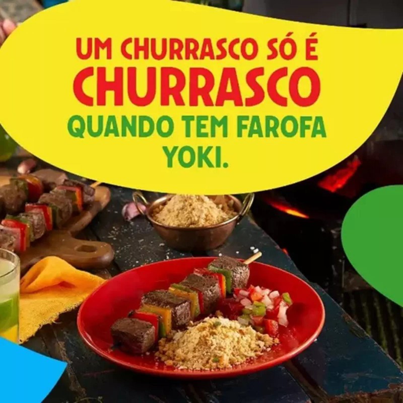 Yoki Farofa Pronta Temperada 400g - Seasoned Cassava Flour 14