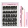 Lash Extension Kit 300 Pcs Lash Clusters Kit Lash Bond