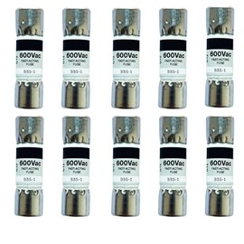 10-Pack New BBS-1 BBS-1A 600Vac Fast Acting Fuse,BBS 1A Multi-Meter Cartridge Fuses