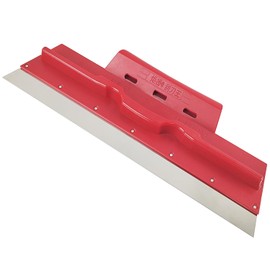 Stainless Steel Surface Spatula, Drywall Spatula Tool, 34.5 x 13 x 0.05 cm, Smoothing Spatula, Wide Spatula, for Large Work Area, Wall Decoration, Construction Tool (Red) (1)