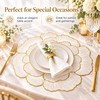 Flower-Shaped Placemats for Dining Tables – 6 Piece Decorative Floral