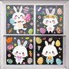 Tsathoggua Easter Window Cling, 9 Sheets Easter Bunny Window Stickers