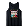 Havanese Dog in Christmas Men Women Kids Xmas Pajama Tank