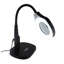 Quality Optics USA® LED Illuminated Desk Top & Clamp Mount Magnifier Collection (45 LED Ring/Convertable)