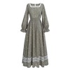 LTAKK Colonial Dress Women Pioneer Costume Prairie Pilgrim Dresses with