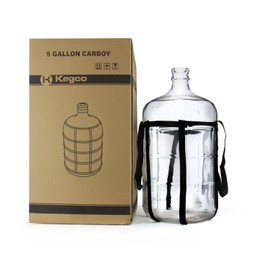 5 gallon Glass Carboy with Brew Hauler