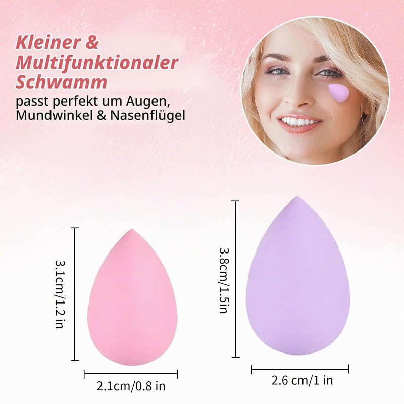 Make Up Sponge Set: 40 Pieces Beauty Blender Mini with