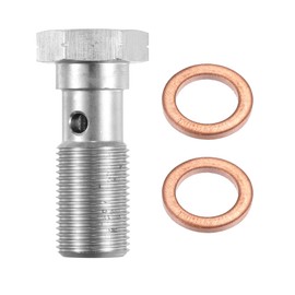 X AUTOHAUX Thread Turbo Brake Pipe Banjo Bolts Single 31 mm Long M12 x 1.0