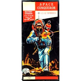 Space Conqueror Man of Tommorrow on 2.5 x 3.5" Fridge Tin Magnet