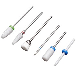 6 pcs juego de brocas ceramica para manicura y pedicura