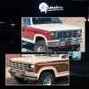 GTINTHEBOX Amber Lens Front Parking Signal Lights For 1980-1986 Ford