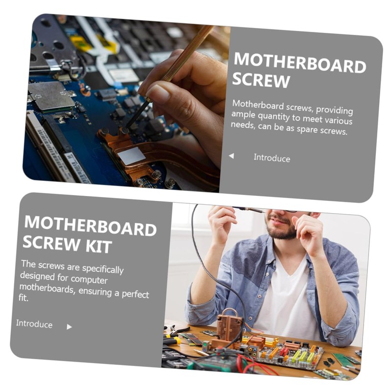 TEHAUX 8pcs SSD Motherboard Mounting Screws Head Computer Screws for