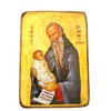 Wooden Greek Christian Orthodox Wood Icon of Saint Stylianos /