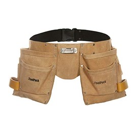QPack 366.004 Heavy Duty Tool Belt Double Tool Belt – 23 x 10 x 23 cm