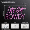 Runalosa Let's Get Rowdy Neon Sign Dimmable Letters Neon Light