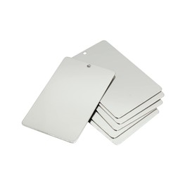 StayMax Metal Engraving Blank Stamping Blanks Stainless Steel Blank 10 Pack 3.3 * 2.1 Inch