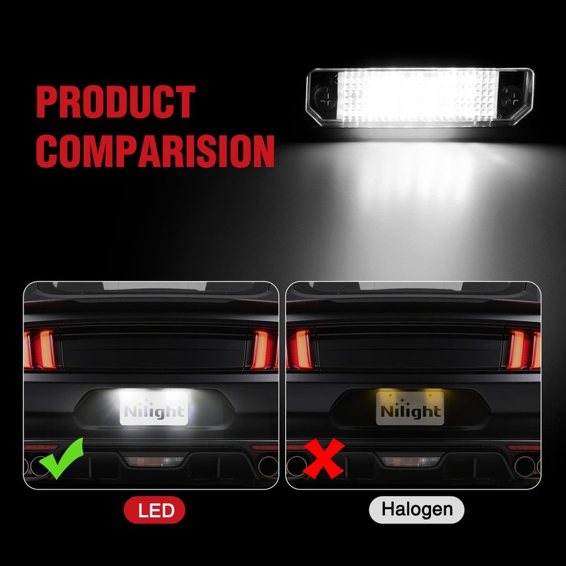 2PCS License Plate Lights for 2010 2011 2012 2013 2014