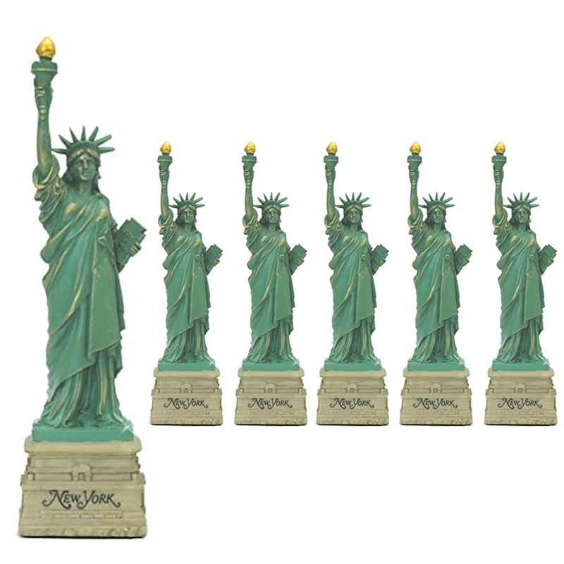 City-Souvenirs Statue of Liberty 6 Inch Replica (6 Pack)