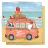 La La Land Greeting Card Travelling Santa Van