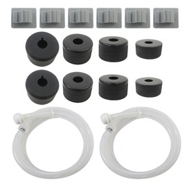 Zafina-UP Soap Dispenser Extension Tube Kit - 47 Inch Upgraded Silicone Hose with Anti-Leak and Check Valve for Under-Counter Soap Dispenser - Corrosion-Resistant, Soft & Flexible Attachment