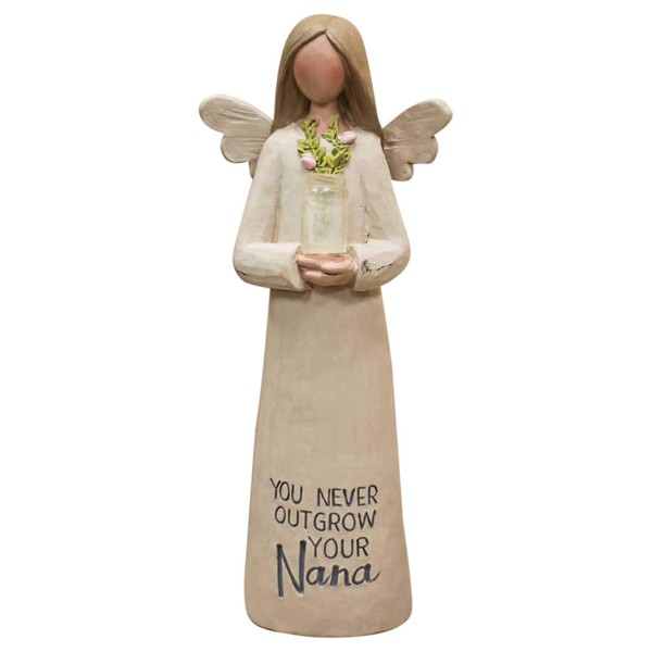 Blossom Bucket Angel Figurine You Never Outgrow Your Nana Guardian Angel Sentimental Gift 11730