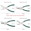 GINWORD 9 inch Bent Internal Jaw large Snap Ring Plier,