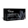 YiGlove Black Nitrile Blend Gloves, 100 pcs (Small)