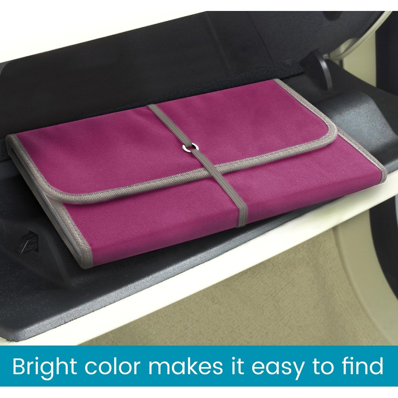 High Road Car Glove Box Organizer - Maintenance Folder for