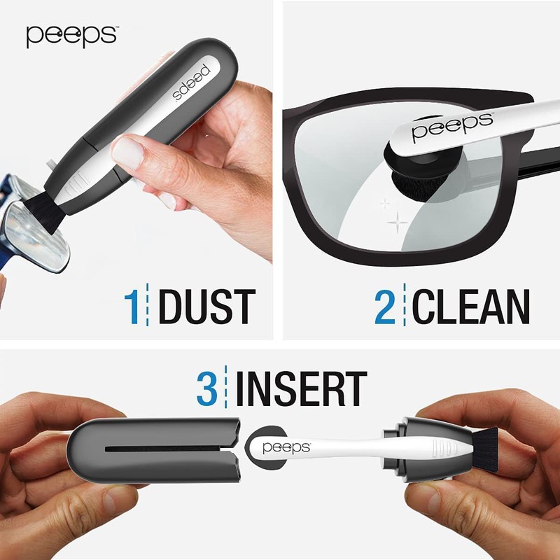 CarbonKlean Peeps Eyeglass Lens Cleaner - Efficient and Durable Carbon