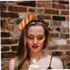 Healeved Novelty Festival Bread Headband Comfortable Soft Material Food Design