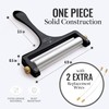 Zulay Kitchen Stainless Steel Wire Cheese Slicer - Adjustable Hand