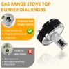 MIFLUS WB03X24360 Gas Stove Knob Stainless Steel Compatible for G-E