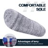 YUEDGE Mens Thick Cotton Crew Socks Mosture Wicking Work Boot