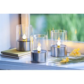 Weltbild Solar Table Lights "Flame" Set of 3