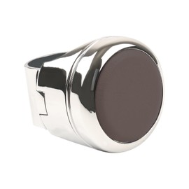 Steering Wheel Spinner Sport Maneuvering Knob Cow Leather Cover Swivel Suicide Knob Universal Fit for Cars, Trucks, Boats (Coffee)