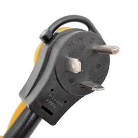 Parkworld 60059 RV 30 AMP Spiltter, Y Adapter Cord, TT-30P Male to 30A TT-30R Female & (3) 5-15R Female Tri Outlet Household