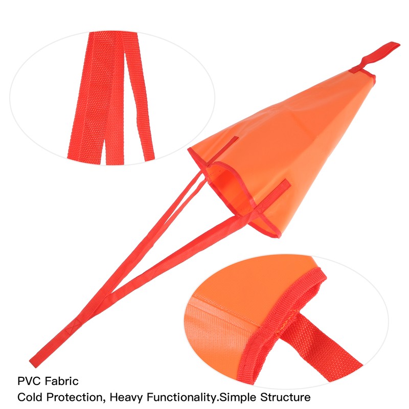 Drift Sock 18.9in Portable Cold Protection Simple Structure PVC Fabric