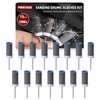 15Pcs 1500 Grit Sanding Drums Sandpaper Sticks Set with 1/8"(3mm)